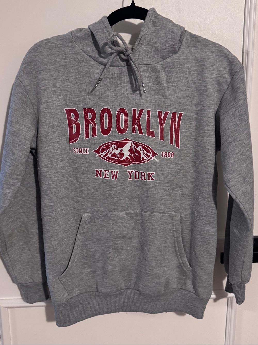 Brooklyn New York Gray Hoodie Sweatshirt